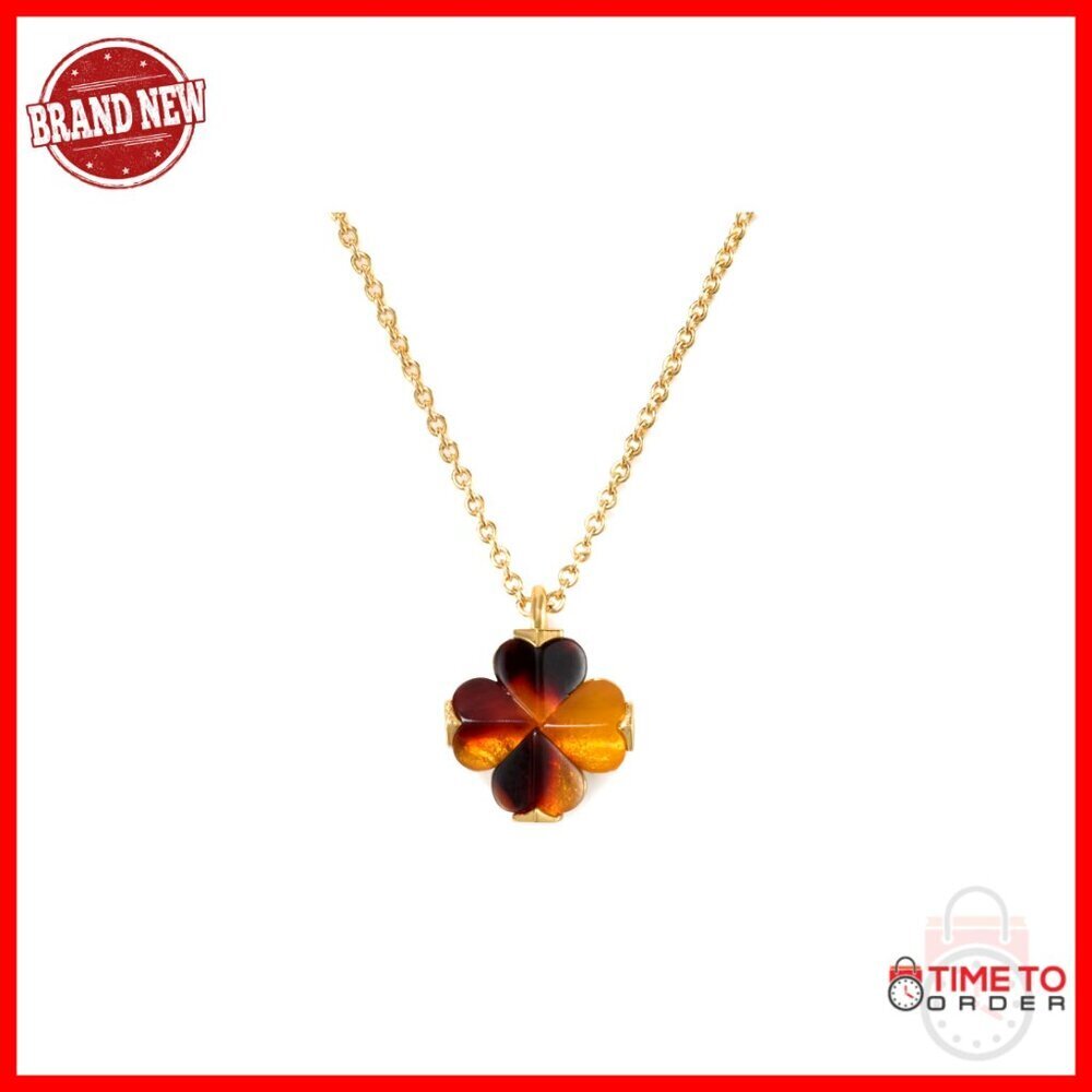 Mini Spade Flower Pendant Necklace, 16-19 Inch Adjustable Chain